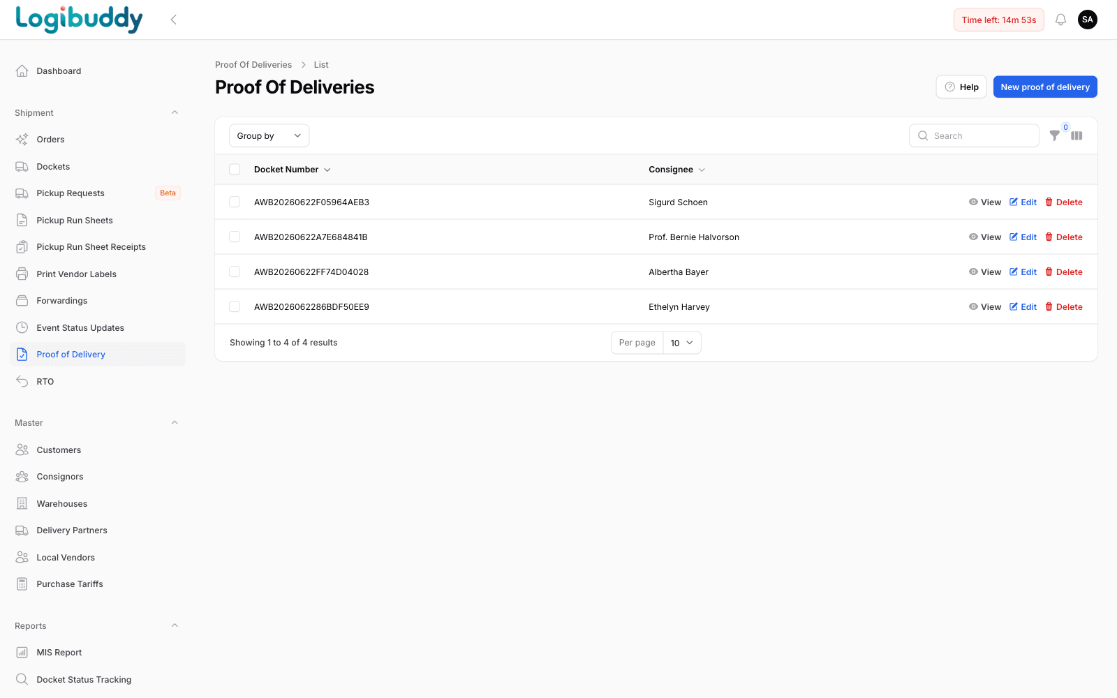 Delivery Docket Numbers Logibuddy — Logistics operations platform for 3PL, courier & warehouse ...